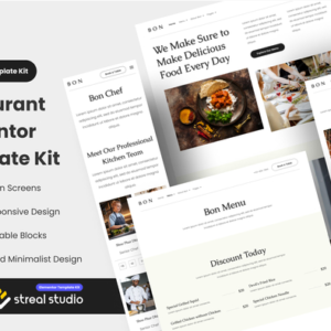 Bon – Restaurant Elementor Template Kit