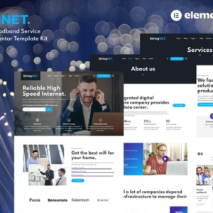 StringNET – Internet & Broadband Service Provider Elementor Template Kit