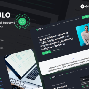 Kulo – Professional Resume Elementor Template Kit