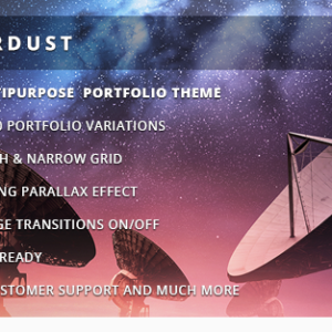 Stardust – Multi-Purpose Portfolio WordPress Theme